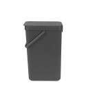 BRABANTIA waste bin Sort & Go 16 l grey 109966