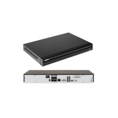 Dahua nvr4204-p-4ks2/l nvr 4ch 128mbps 4k h265 hdmi 4poe 2hdd e/s 6939554981593