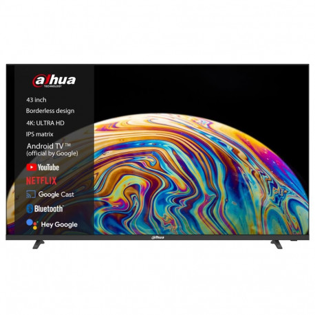 DAHUA 43"4K/Smart3840x2160Wireless LANBluetoothAndroid TVBlackDHI-LTV43-SD400