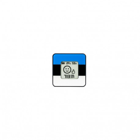 AIRVALENT home air quality sensor Black/Estonian Flag