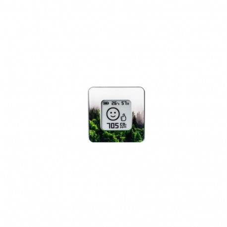 AIRVALENT home air quality sensor Silver/Breathe