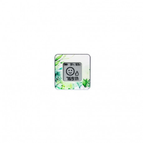 AIRVALENT home air quality sensor Silver/Watercolor