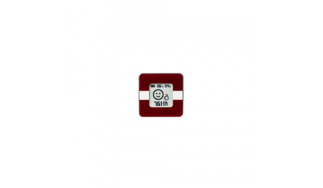 AIRVALENT home air quality sensor Silver/Latvian Flag