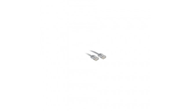 Cat.6 U/UTP Flachband-Patchkabel grau 5m without Schirmung