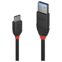 Lindy Black Line USB-C kaabel 24-pin USB-C kuni USB Type A 1,5 m