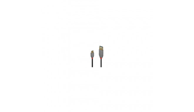 Lindy USB 2.0 Typ A an C Kabel Anthra Line 2m