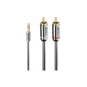 Lindy Audiokabel an Phono 3.5mm Cromo line 0.5m
