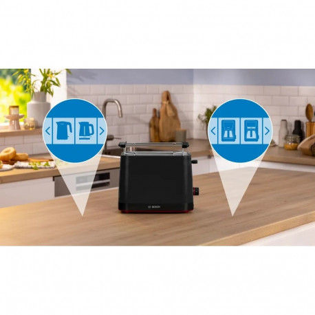 Bosch Compact röster TAT3M123 MyMoment 950 W 2 avaga plastist must