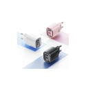 USAMS CC229 30W GaNUSB-C/USB-A kiirlaadija XC seeria valge CC229TC02