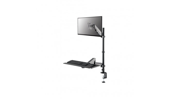 NEOMOUNTS DESK MOUNTED SIT-STAND WORKSTATION (SCREEN KEYBOARD & MOUSE)