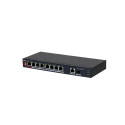 Switch DAHUA PFS3110-8ET1GT1GF-96 lauaarvuti/alus 8x10Base-T / 100Base-TX 1x10Base-T / 100Base-TX / 