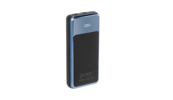 RIVACASE Power Bank 20000 mAh QC/PD 45W LCD sülearvuti jaoks must