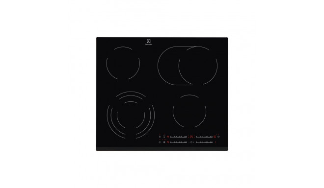 Electrolux | Hob | EHF6547FXK | Electric | Number of burners/cooking zones 4 | Touch | Timer | Black