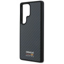 Red Bull päris süsinikkiust läikiva logoga MagSafe ümbris Samsung Galaxy S25 Ultra must