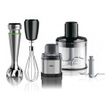 Braun Saumikser MQ9138XI MultiQuick 9 Saumikser 1200 W 3 kiirust Hakkija Jääpurustaja Must/Roostevab