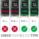 Axagon 2.5" SATA pesa - SSD M.2 SATA B-key (RSS-M2SD)