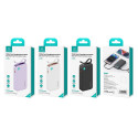 USAMS Powerbank sisseehitatud kaabliga 10000 mAh PD 20W kiirlaadimine XY seeria valge 10KCD22502 (US