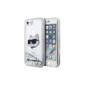Karl Lagerfeld KLHCI8LNCHCS iPhone 7/8/SE 2020 / SE 2022 hõbedane kõvakorpus Glitter Choupette H