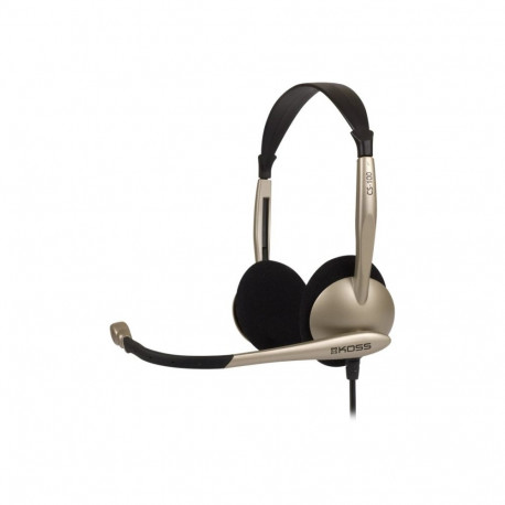 Koss CS100 juhtmega on-ear kõrvaklapid mikrofoniga must/kuldne