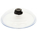 Glass Lid 32cm with english sleeve with mounted Lid Knob AMT Gastroguss