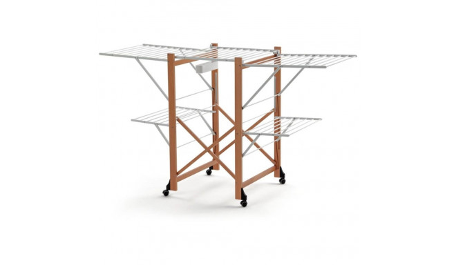 ARREDAMENTI GABBIANO Drying rack on wheels - 175 x 67 cm, Brown