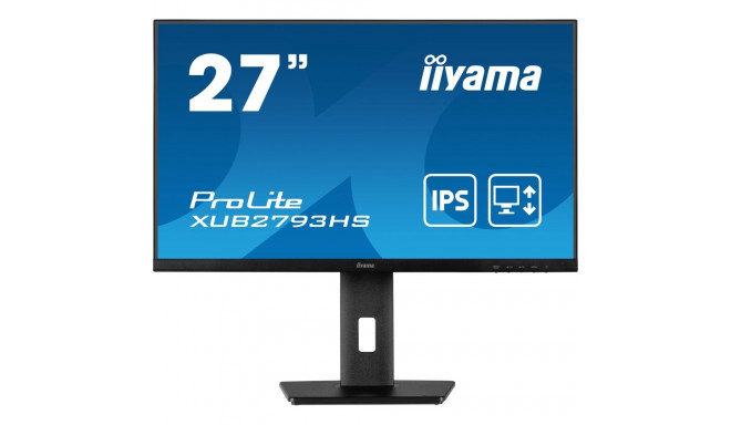 iiyama ProLite 27” Full HD IPS monitor with edge-to-edge design, perfect for multi-monitor setups wi
