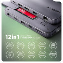 Axagon HMC-12GM2 laptop dock/port replicator Wired USB 3.2 Gen 2 (3.1 Gen 2) Type-C Grey