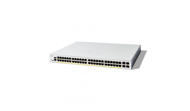 Cisco Catalyst 1200-48P-4X nutikas lüliti, 48-port GE, PoE, 4x10GE SFP+, piiratud eluaegne kaitse (C