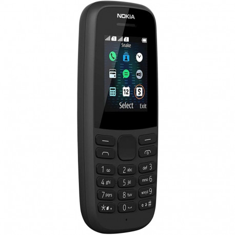 Mobiiltelefon Nokia 105 2019 1,77" 2 GB Must