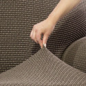 Cover for chaise longue with short left arm Sofaskins NIAGARA 210 - 340 cm - Yellow