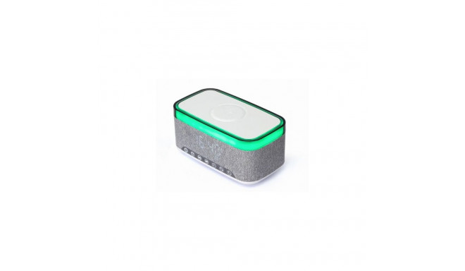 Gembird MOBILE CHARGER WRL&ALARM CLOCK/DAC-SPKBT-QC15-GR