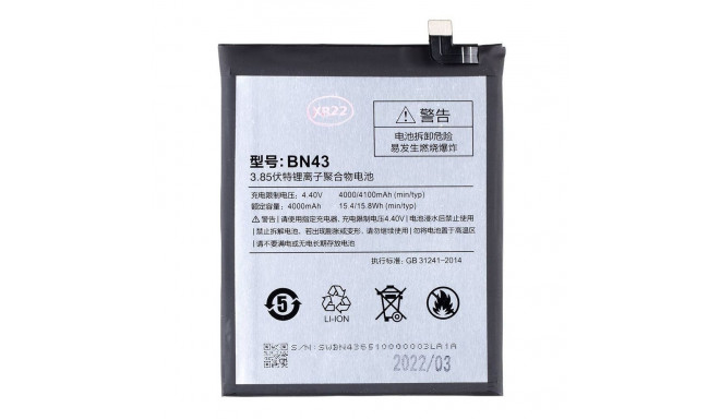 - BN43 Xiaomi Battery 4000mAh (OEM)