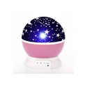 Elight L1 2in1 Star Sky projector and Night lamp with 4x AAA / USB Cable 220V Power Pink