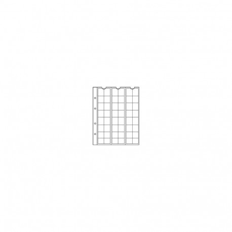 Vaheleht müntidele 48x d 17mm NUMIS 17 301127, 5lehte pakis, valge taust, Leuchtturm