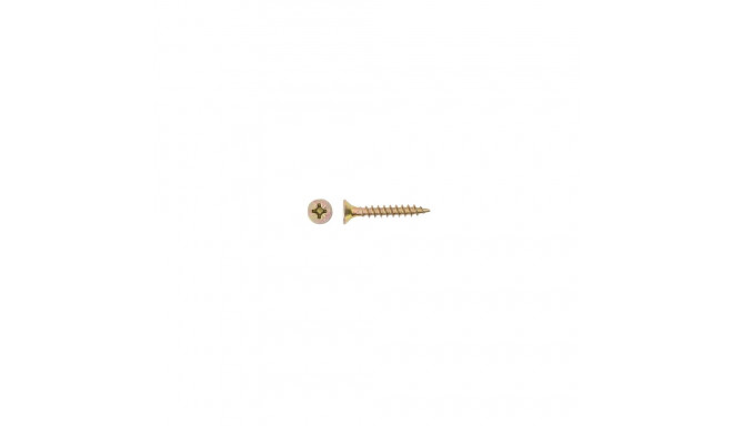 CHIPBOARD SCREW 4.5X30 YLW ZP 25PCS G1