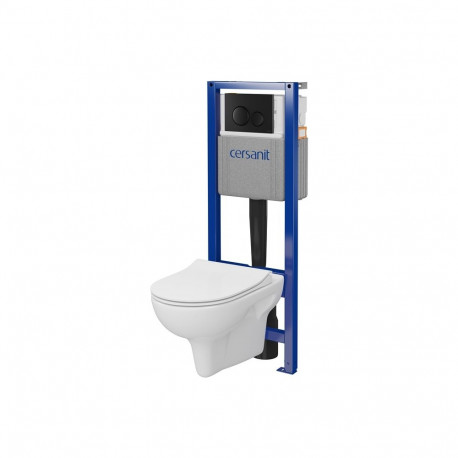 WC komplekt S701-754 raamiga + must matt nupp