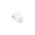 Gembird EG-ACU2-01-W power plug adapter White