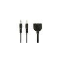 Gembird CC-MIC-1 audio cable 1 m 2 x 3.5mm 3 x 3.5mm Black
