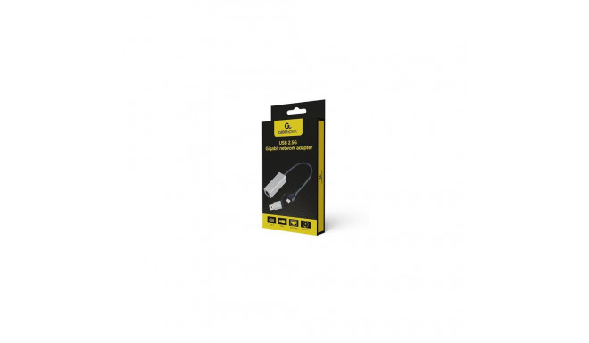 Gembird A-USB3AC-LAN2G-01 PowerLine network adapter 2500 Mbit/s Ethernet LAN Black, Grey 1 pc(s)