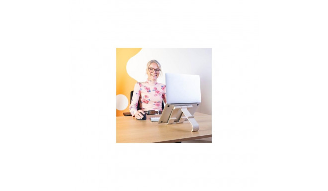 R-Go Tools Laptop and tablet stand R-Go Treepod, ergonomic and modular, adjustable, biobased