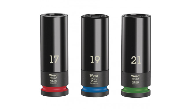WERA Wheel Impaktor C Set 1 Socket set, 1/2  drive