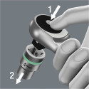 WERA 8100 SA 7 Zyklop Metal ratchet set push-through square
