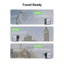 UGREEN USB-A+2*USB-C 65W GaN Worldwide Travel Fast Charger