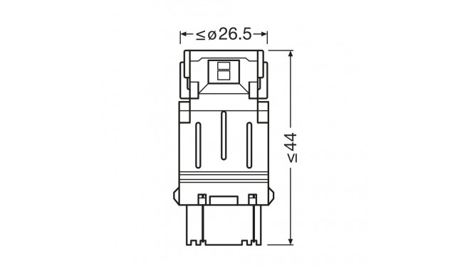 12V LED P27/7W 6000K 1,7W W2.5X16Q 2tk