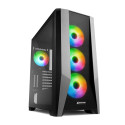 "Midi Sharkoon TG7M RGB Black"