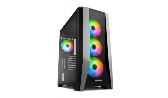 "Midi Sharkoon TG7M RGB Black"