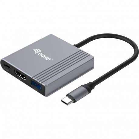 "Equip Dock USB-C->HDMI.USB-A.100WPD 25cm gr"