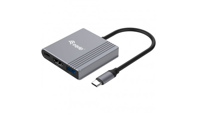 "Equip Dock USB-C->HDMI.USB-A.100WPD 25cm gr"