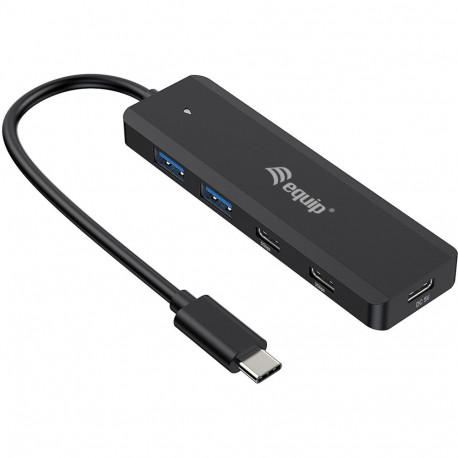 "Equip USB-Hub 4-Port 3.2/C->2xUSB-C 2xUSB-A 5Gbps o.Netz.sw"
