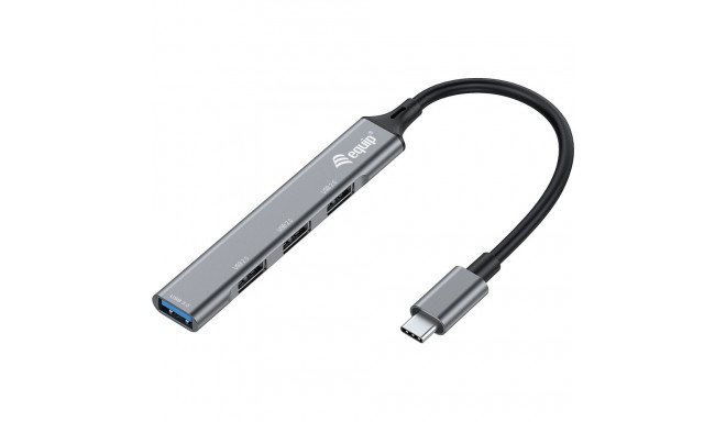 "Equip USB-Hub 4-Port 3.0/C->1x3.0 3x2.0 5Gbps o.Netzteil gr"
